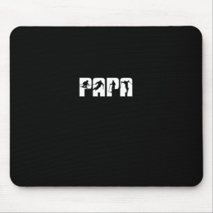 Tapis De Souris Papa skieur ski papa ski cadeau de Noël mignon