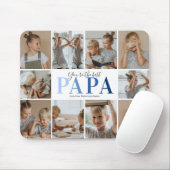 Tapis De Souris Papa Ton Pad Photo Meilleur (Avec souris)