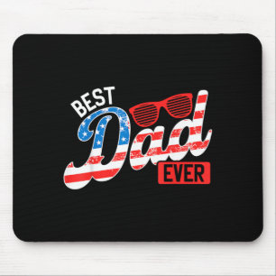 Tapis De Souris Papa toujours Drapeau américain Patriote Père 4 ju