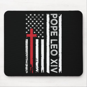 Tapis De Souris Pape Léon Xiv Église Catholique Foi Chrétienne Pap