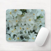 Tapis De Souris Paperwhite Narcissus Fleurs blanches délicates (Avec souris)