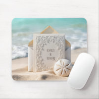 Papeterie de mariage avec dollar de sable de plage