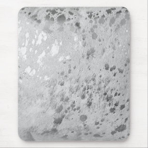 Tapis De Souris Papier à blanc argenté Impression de la souris m