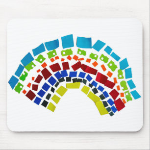 Tapis De Souris Papier arc en ciel