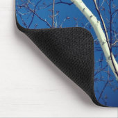 Tapis De Souris Papier blanc Arbre à bouleau Ciel bleu Nature (Coin)