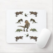 Tapis De Souris Papier Dinosaure (Avec souris)