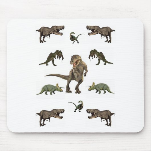 Tapis De Souris Papier Dinosaure (Devant)