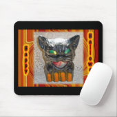Tapis De Souris Papier Mache Halloween Chats (Avec souris)