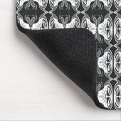Tapis De Souris Papier peint Art Déco motif - noir et blanc (Coin)