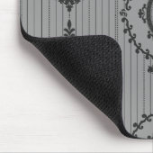 Tapis De Souris Papier peint baroque en gris (Coin)