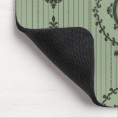 Tapis De Souris Papier peint baroque en vert (Coin)