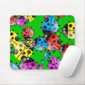 Tapis De Souris Papier peint de coccinelle (Avec souris)