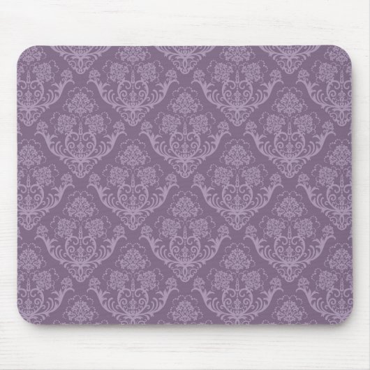 Tapis De Souris Papier peint floral pourpre (Devant)