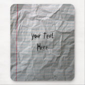 Tapis De Souris Papier rayé chiffonné (Devant)