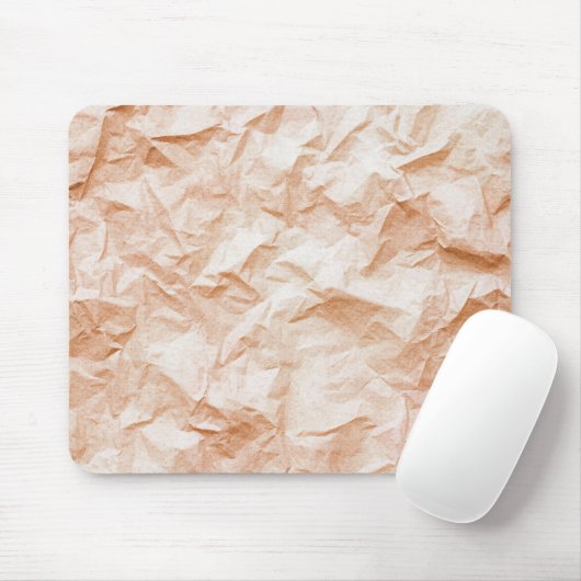 Tapis De Souris Papier Rose Froissé (Avec souris)