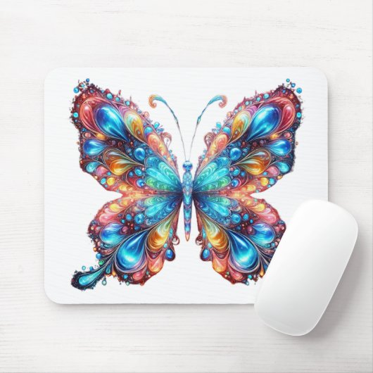 Tapis De Souris Papillon (Avec souris)