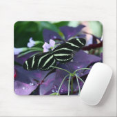 Tapis De Souris Papillon à aile longue Zebra (Avec souris)