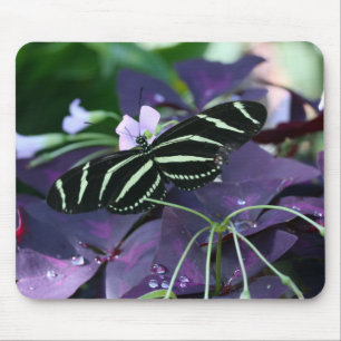 Tapis De Souris Papillon à aile longue Zebra