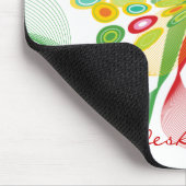 Tapis De Souris Papillon abstrait d'art moderne de points de (Coin)