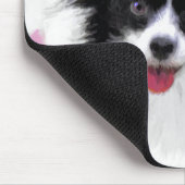 Tapis De Souris Papillon (blanc et noir) Peinture - Chien Art (Coin)