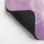 Tapis De Souris Papillon blanc pourpre (Coin)