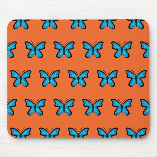 Tapis De Souris Papillon bleu (Devant)