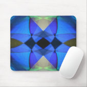 Tapis De Souris Papillon bleu (Avec souris)