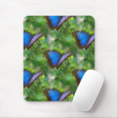 Tapis De Souris Papillon bleu (Avec souris)