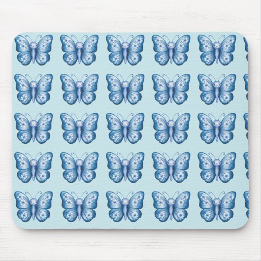 Tapis De Souris Papillon bleu (Devant)