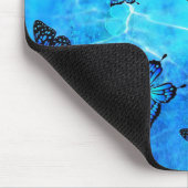 Tapis De Souris Papillon bleu (Coin)