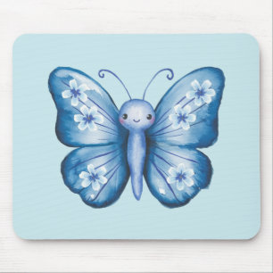 Tapis De Souris Papillon bleu