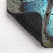 Tapis De Souris Papillon Bleu-avec la citation (Coin)