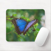 Tapis De Souris Papillon bleu de Morpho (Avec souris)