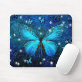 Tapis De Souris Papillon bleu élégant (Avec souris)