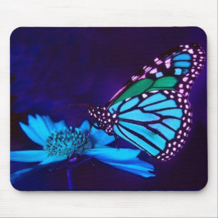 Tapis De Souris Papillon bleu léger Mousepad