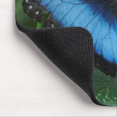 Tapis De Souris Papillon bleu Mousepad (Coin)