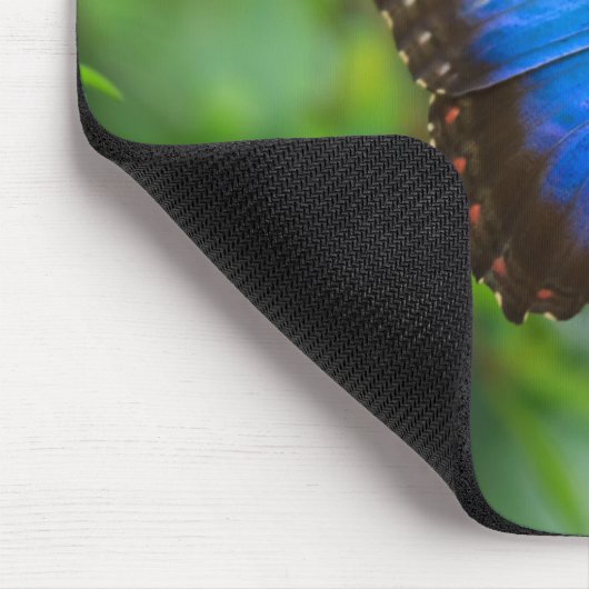 Tapis De Souris Papillon bleu Mousepad de Morpho (Coin)