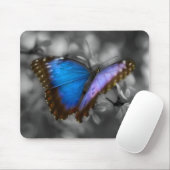 Tapis De Souris Papillon bleu pourpre (Avec souris)