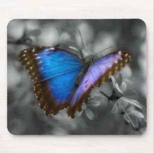 Tapis De Souris Papillon bleu pourpre