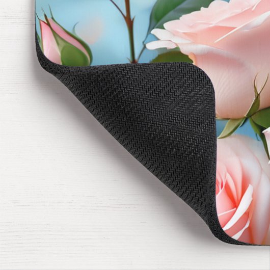 Tapis De Souris Papillon bleu rose doux (Coin)