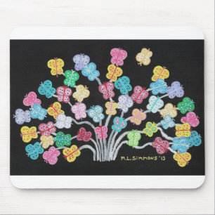 Tapis De Souris Papillon Bush