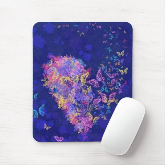 Tapis De Souris Papillon Cardière - Amour (Avec souris)
