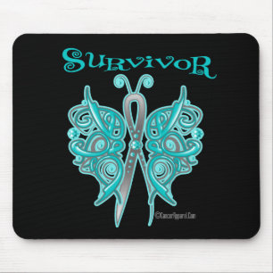 Tapis De Souris Papillon celtique de survivant - Cancer ovarien