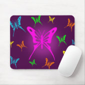Tapis De Souris Papillon coloré (Avec souris)