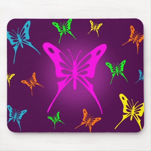 Tapis De Souris Papillon coloré (Devant)