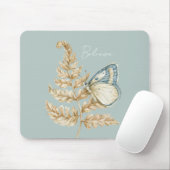 Tapis De Souris Papillon Croire Bleu (Avec souris)