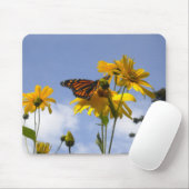 Tapis De Souris Papillon dans le ciel (Avec souris)
