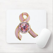 Tapis De Souris Papillon de conscience de cancer du sein (Avec souris)