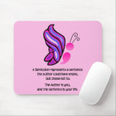 Tapis De Souris Papillon de conscience de suicide/dépression de (Avec souris)