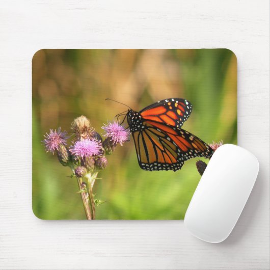 Tapis De Souris Papillon de monarque (Avec souris)